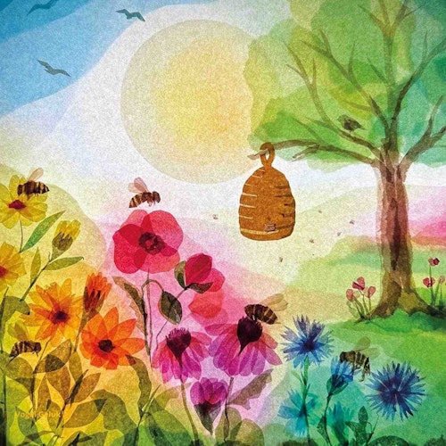 Vogel Geluk - Honigbienen nur die FOLIE