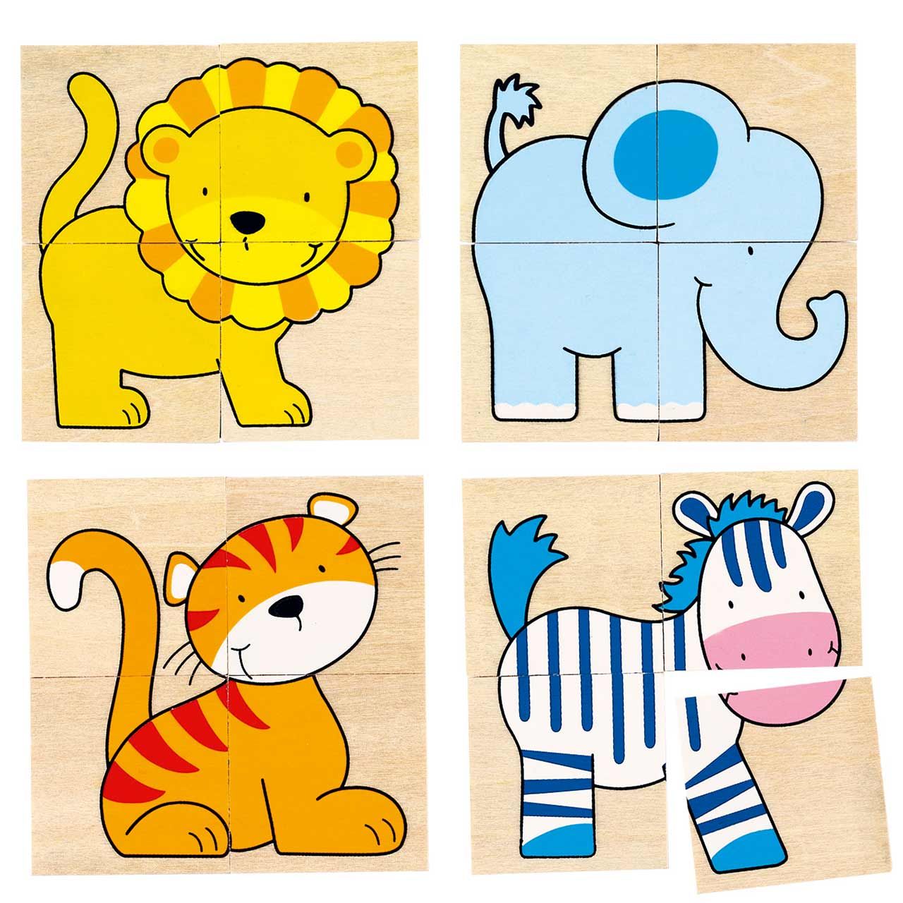 Karemo- und Memo-Spiel wilde Tiere– 20-tgl.