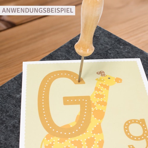 Bastelset mit Zahlen zum Prickeln