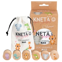 Knetstempel Holz 6er-Set Zootiere