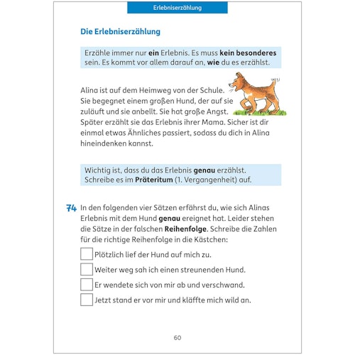 Deutsch Übungsheft Aufsatz schreiben – 4. Klasse