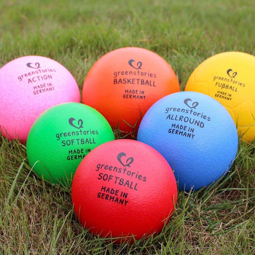 Softball 16 cm rot