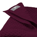 Vorschaubild Kuschelige Waben Strickdecke Wolle 80x100 cm cassis