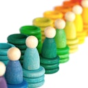Vorschaubild Nins® Carla 120 teiliges Holzspielzeug Set ab 18 Monaten