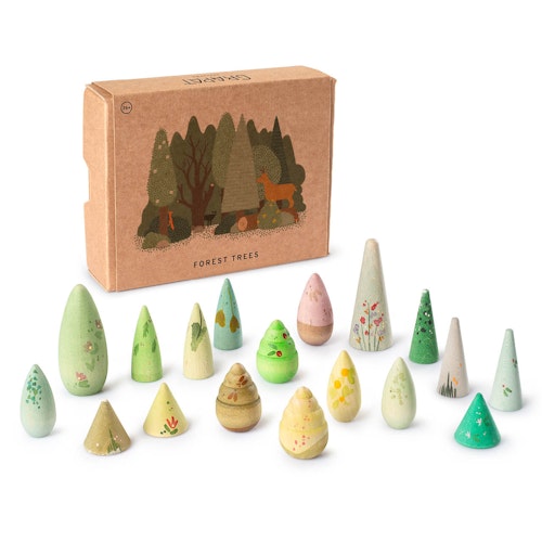 Forest Tree 18 teiliges Figuren Set aus Holz