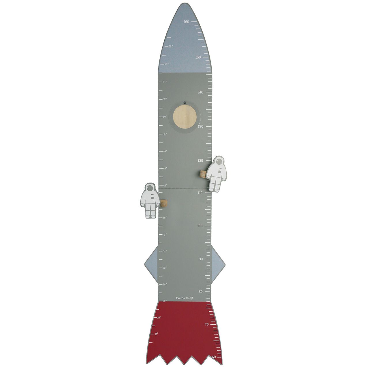 Messlatte aus Holz - Rakete
