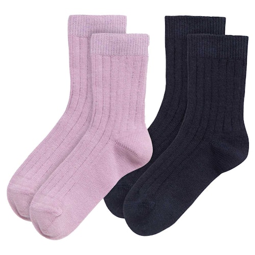 Gerippte Babysocken Doppelpack