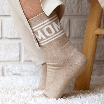 Tennissocken Mom beige