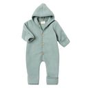 Vorschaubild Wollfleece Overall mit Knöpfen bergblau 50/56