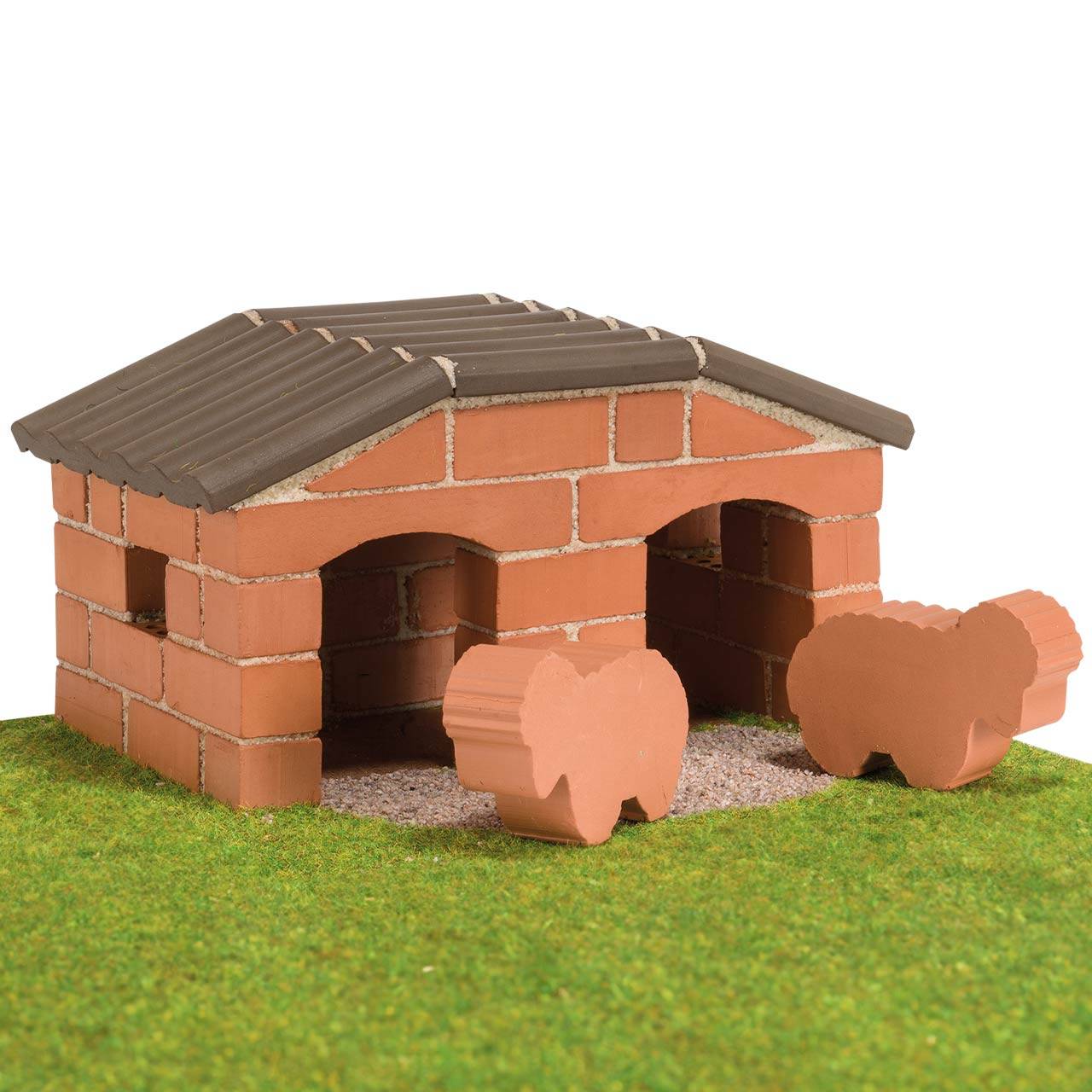 Steinbaukasten Starter Set Schafstall 50tlg ab 6 Jahren