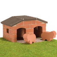 Steinbaukasten Starter Set Schafstall 50tlg ab 6 Jahren