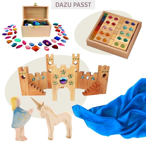 Spieltuch Seide dunkelblau mittel 89 x 89 cm