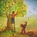 Vorschaubild Vogel Geluk - Apfelbaum nur die FOLIE