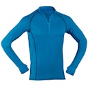 Vorschaubild Herren Wolle Seide Zip-Shirt langarm