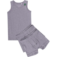 3er Set aus Unterhemd und 2 Shorts