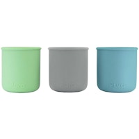 3er-Set Trinkbecher Silikon 150 ml