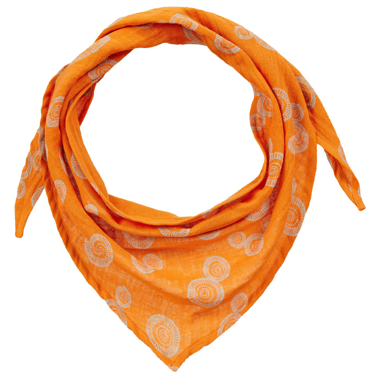 Großes Dreiecktuch Musselin rost-orange