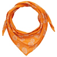 Großes Dreiecktuch Musselin rost-orange