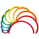 Vorschaubild Regenbogen Bausteine 11 teilig 33,5 cm