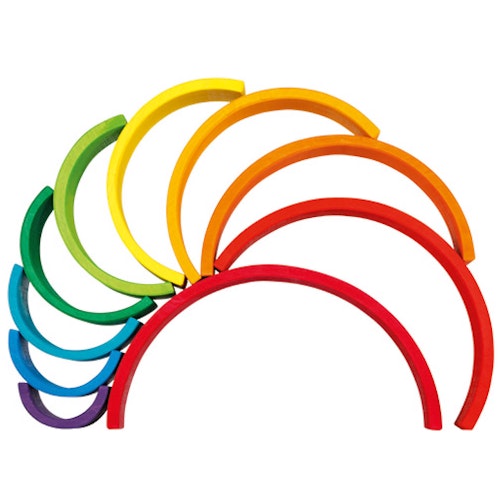 Regenbogen Bausteine 11 teilig 33,5 cm