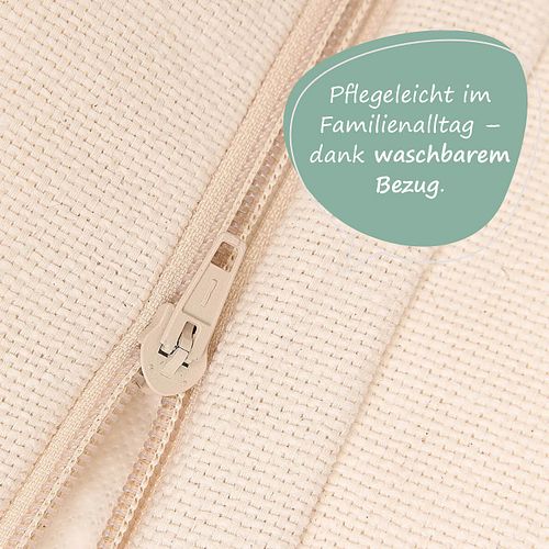 Sitzsack für Kinder beige - 119 x 52 x 70 cm