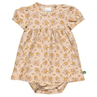 Body kurzarm mit Kleidchen und Blümchen-Muster