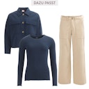 Vorschaubild Damen elastische Twill Jacke