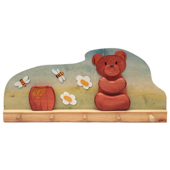 Kindergarderobe Honigbär 60 x 9,5 x 27 cm