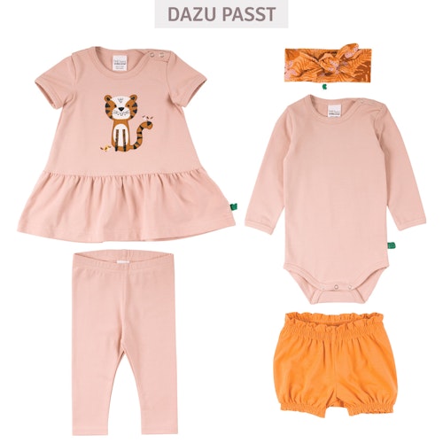 Sommerliches Kleidchen Tiger Stickerei