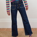 Vorschaubild Jeans Schlaghose mit Herztaschen