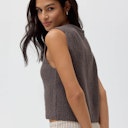 Vorschaubild Damen Strick-Weste braun