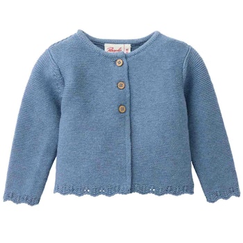 Weicher Cardigan Knopfleiste jeansblau melange