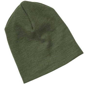 Wolle Seide Beanie kupfer