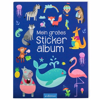 Leeres Stickeralbum – Tier-Cover