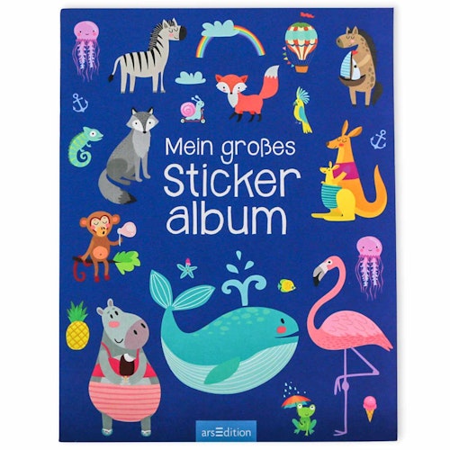Leeres Stickeralbum – Tier-Cover