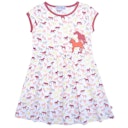 Vorschaubild Jersey Kleid kurzarm Schmetterlinge
