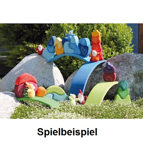 Handbemaltes Märchendorf 17 Teile