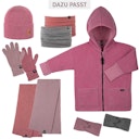 Vorschaubild Kinder Schal Wolle Seide mauve