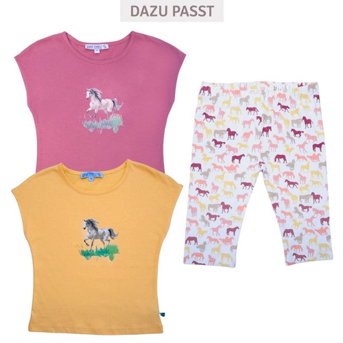 Leggings 3/4 Alloverdruck Pferde