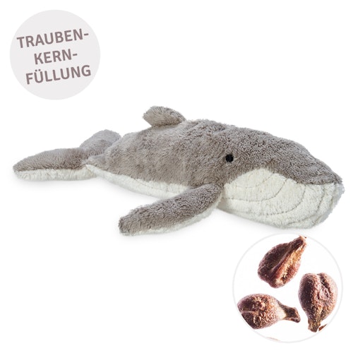 Kuscheltier & Wärmekissen Wal klein 38 cm