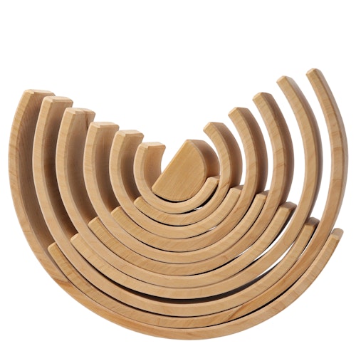 Großes Bogenspiel natur 36,5 cm, 12-teilig