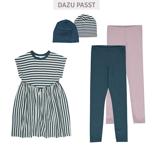 Edles Mädchenkleid Aloha-Muster Rüschen