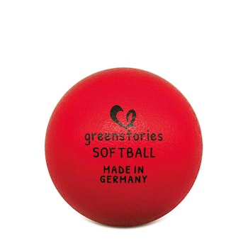 Softball 16 cm rot