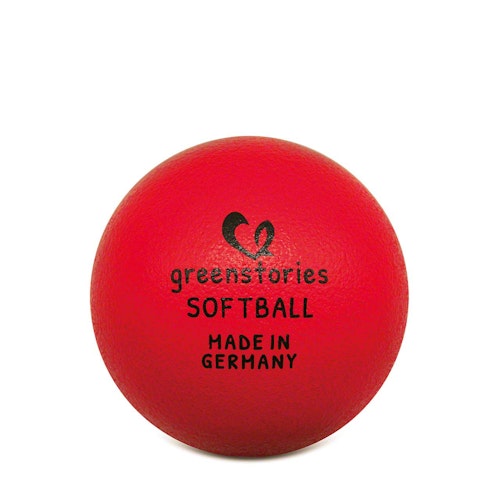 Softball 16 cm rot