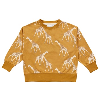 Leichter Sweater Giraffen senf-gelb