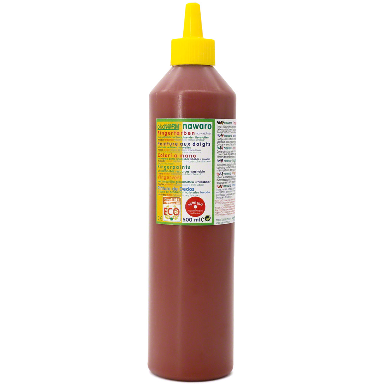 Fingerfarben 500 ml Schul- und Theaterfarbe braun