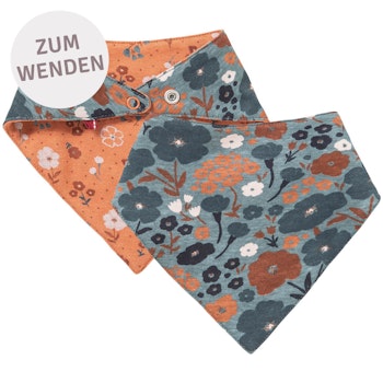 Wende Dreiecktuch Herbstwiese blaugrau
