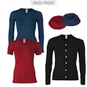 Vorschaubild Damen Wolle Seide Cardigan