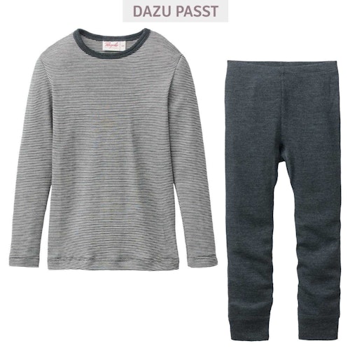 Langarmshirt Wolle Seide