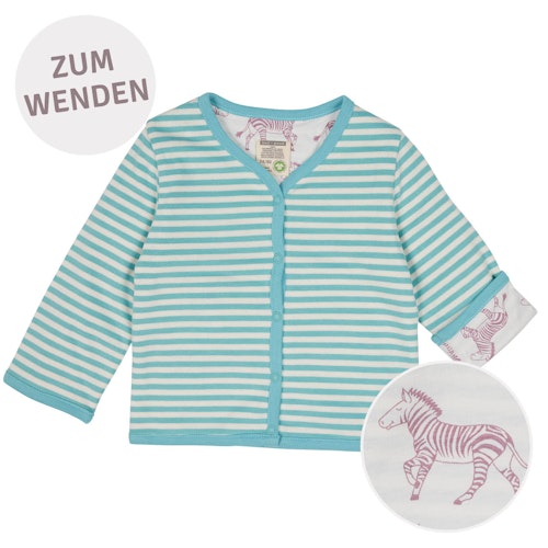 Gestreifte Wendejacke